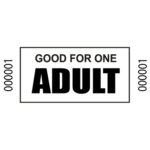 admission roll tickets – standard